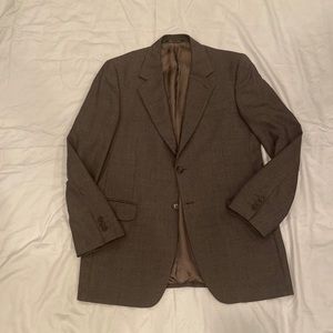 Mens Made in Italy FENDI Gray Blazer Euro Size 52L (US 42L)